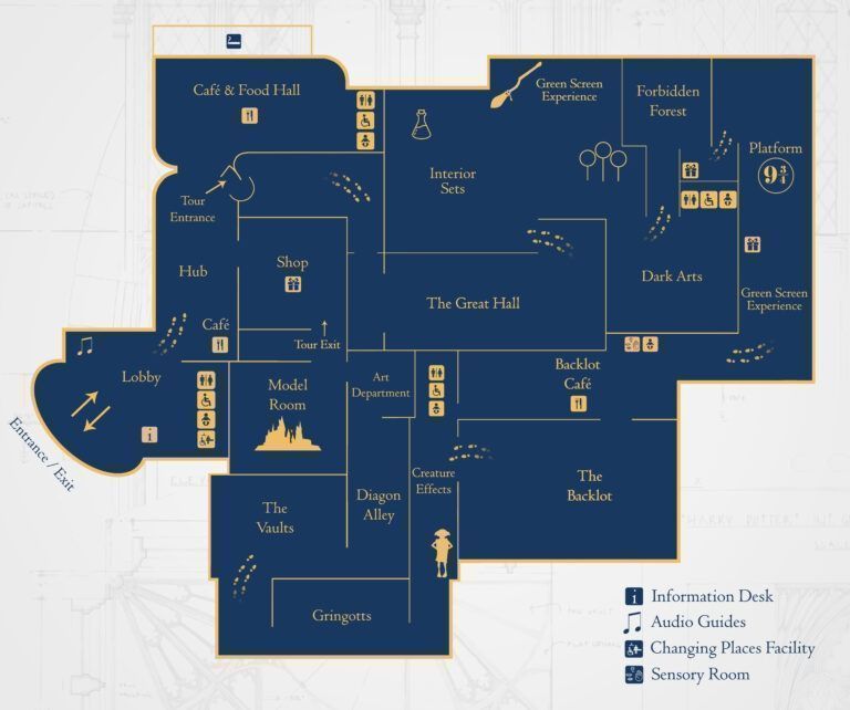 MAP OF THE STUDIO TOUR